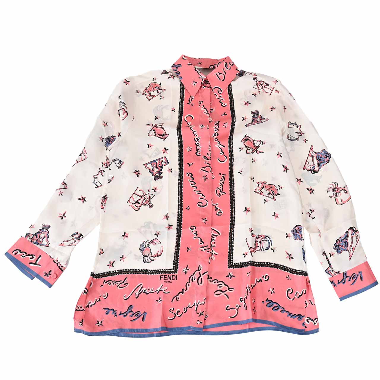 フェンディ FENDI 長袖ブラウス FS7891 ANR4 F1K9Y ピンク レディース 【ラスト1点 38サイズ】 ギフト プレゼント