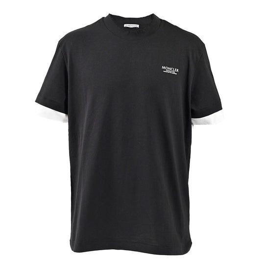 モンクレール MONCLER Tシャツ C2 099 1800255 82565 999 ブラック 2024SS メンズ バレンタイン ギフト プレゼント