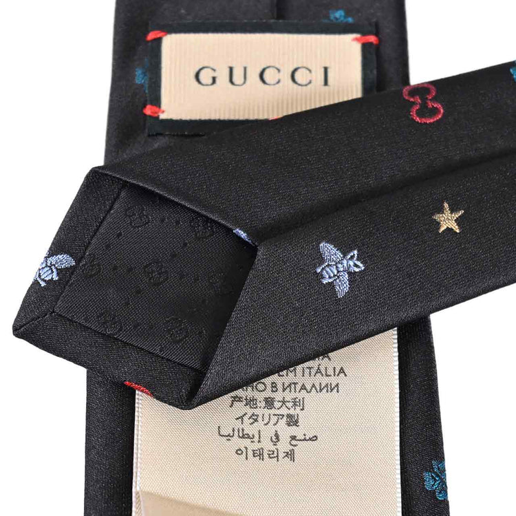 グッチ GUCCI ネクタイ 571819 1000 ブラック 2024SS メンズ