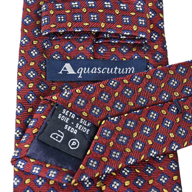 アクアスキュータム AQUASCUTUM ネクタイ 2A114 05 レッド  メンズ