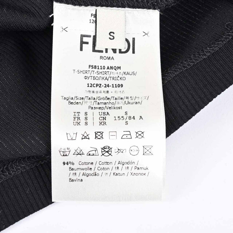 フェンディ FENDI Tシャツ ANQM FS8110 F0GME ブラック 2024AW レディース