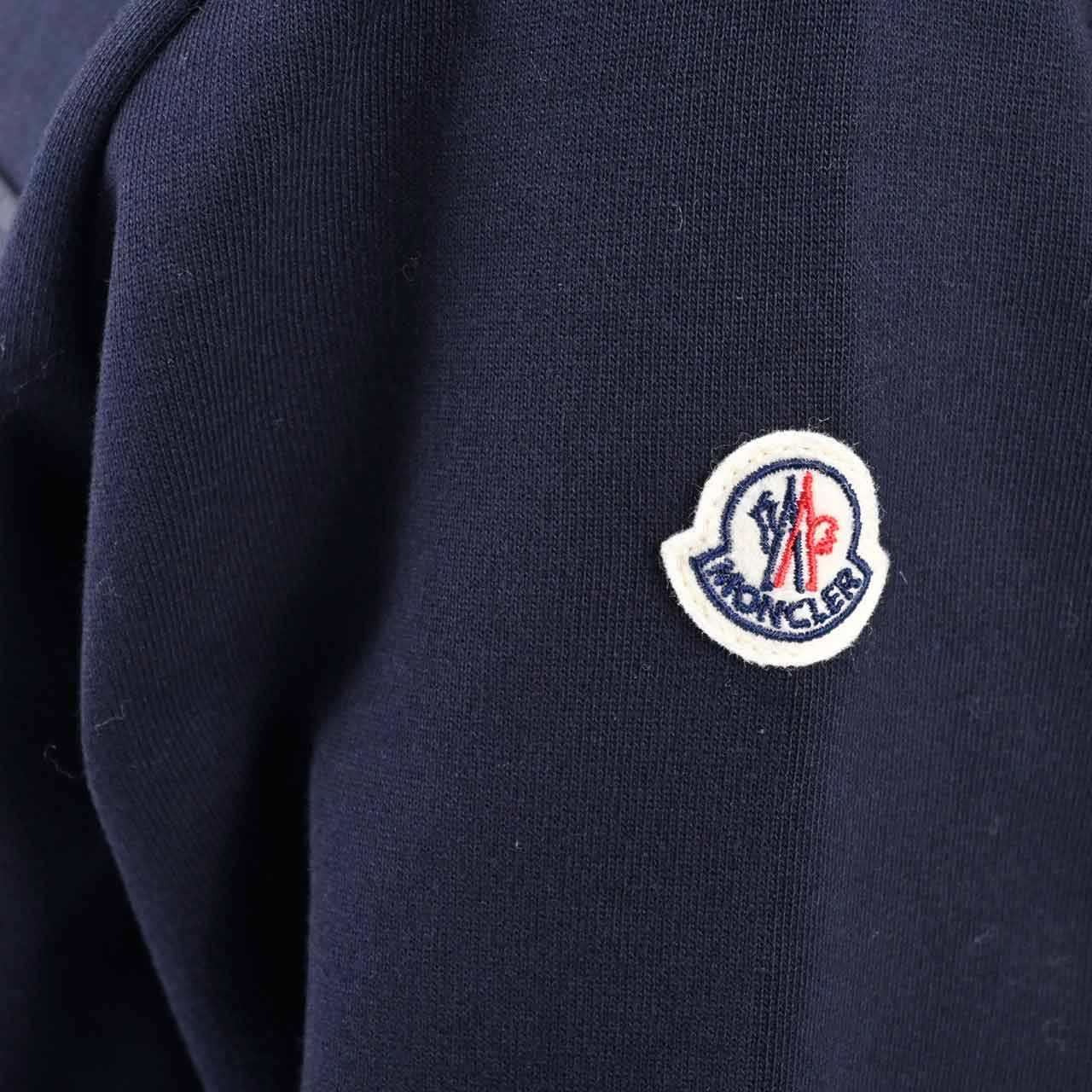 モンクレール MONCLER ジップアップパーカー 8G000 31 778 ネイビー 2024AW レディース 【ラスト1点 14Aサイズ】 【プライスダウン】
