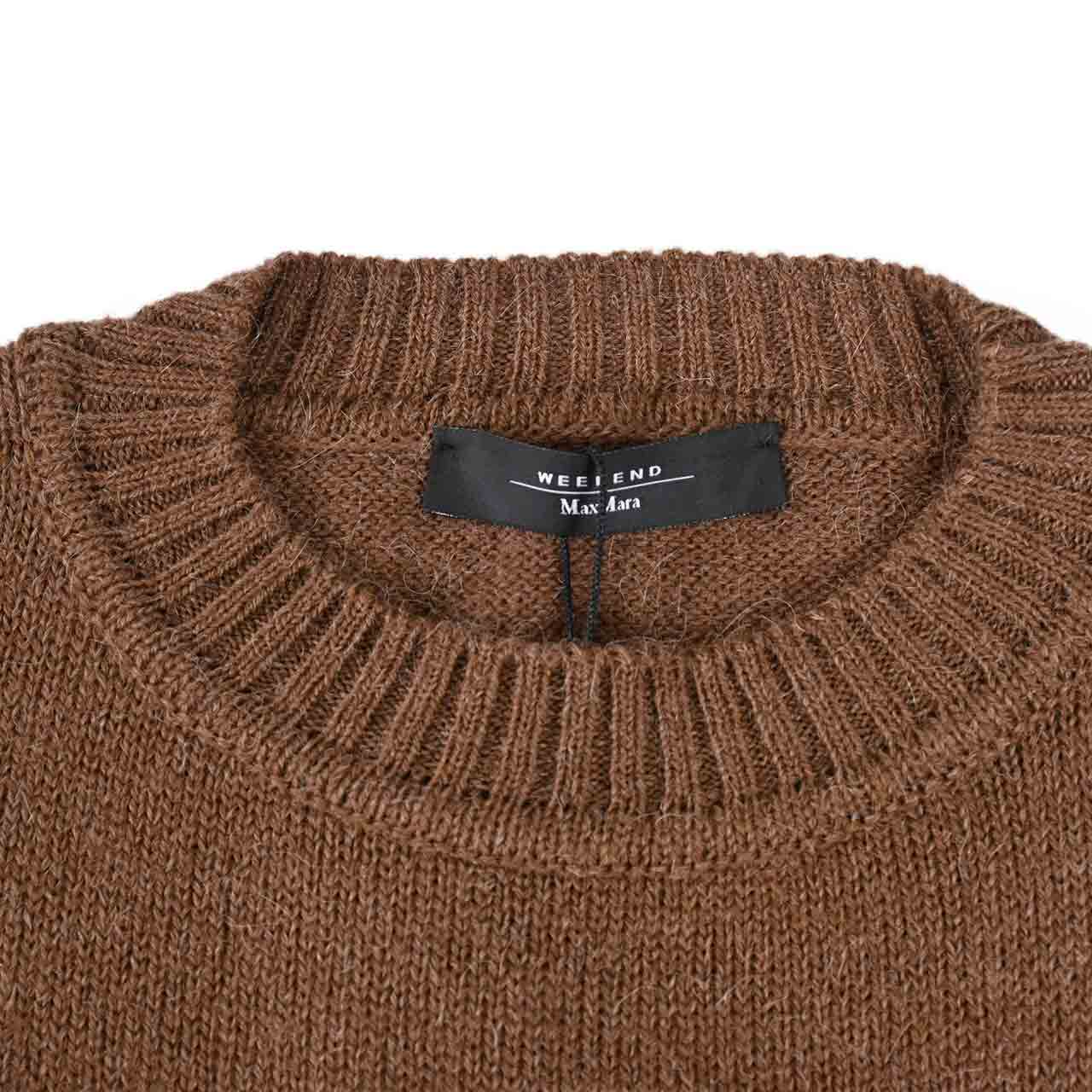ウィークエンド マックスマーラ WEEKEND MAXMARA クルーネックセーター OMBROSA 53662426 001 ブラウン 2024AW レディース