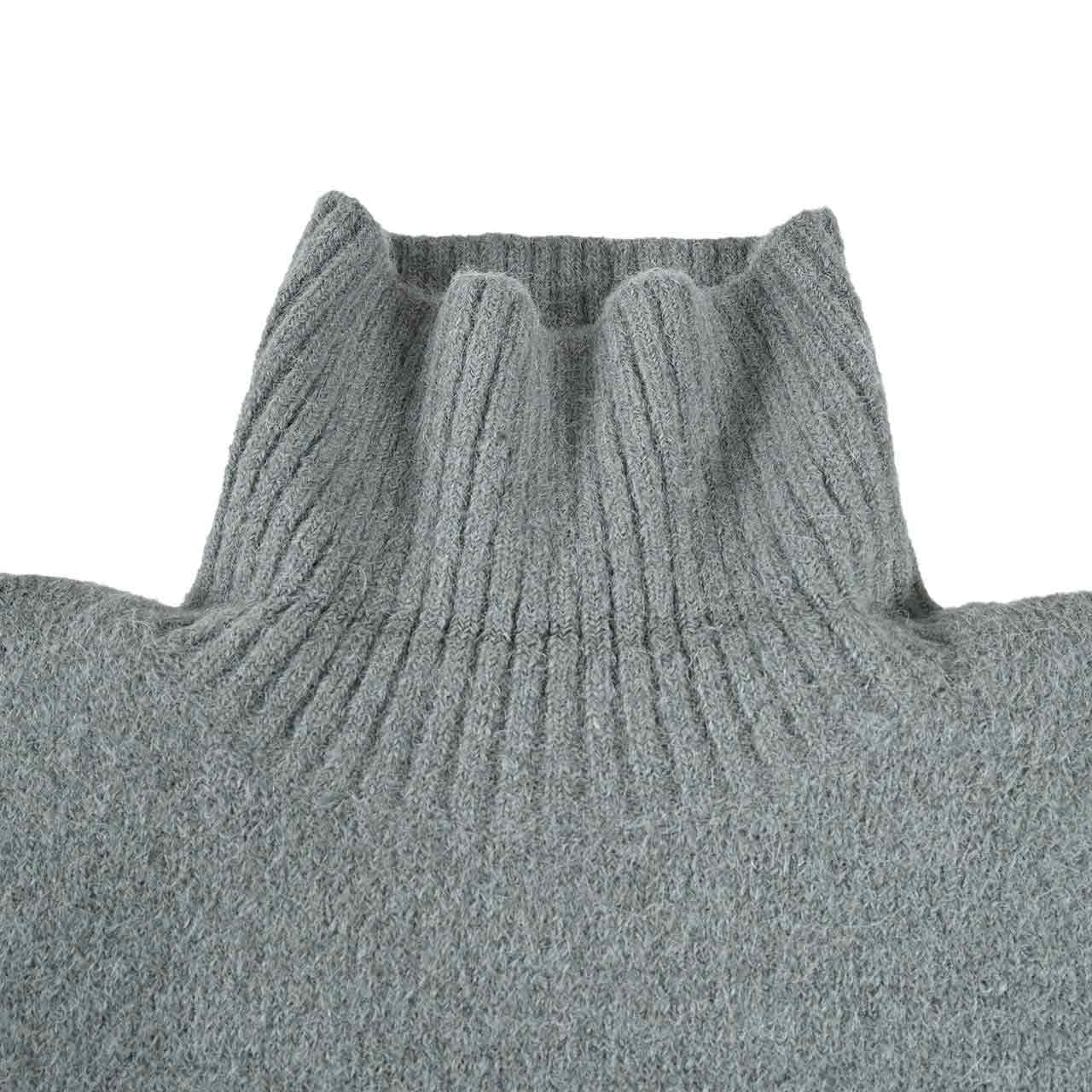 アミ AMI ハイネックセーター UKS425 KN0032 4013 グリーン メンズ 【ラスト1点 Ｌサイズ】 ギフト プレゼント