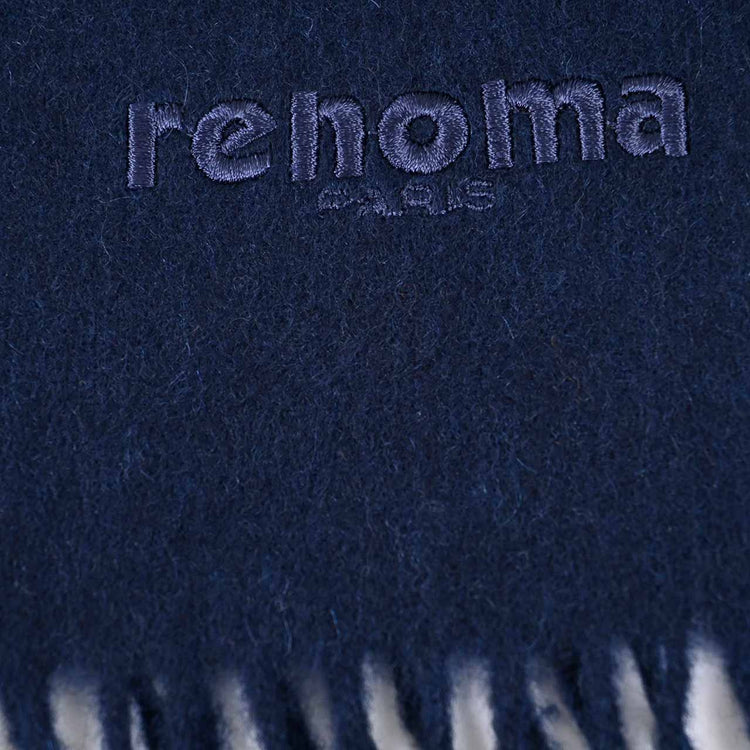 【59％OFF】 レノマ RENOMA カシミヤ マフラー R9918 PLAIN CASHMERE RNV ネイビー メンズ レディース カシミヤ100％ クリスマス ギフト プレゼント