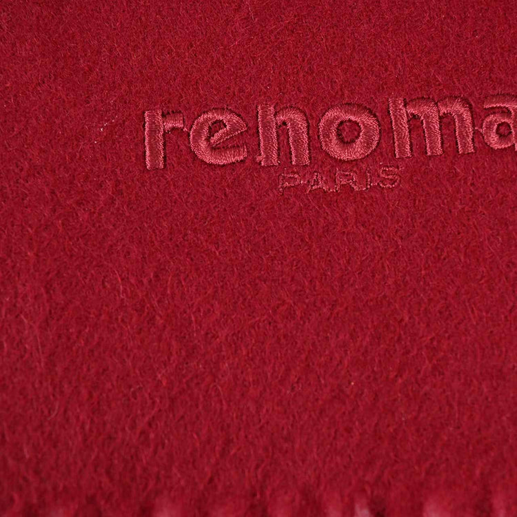 【59％OFF】 レノマ RENOMA カシミヤ マフラー R9918 PLAIN CASHMERE RWI レッド メンズ レディース カシミヤ100％ クリスマス ギフト プレゼント