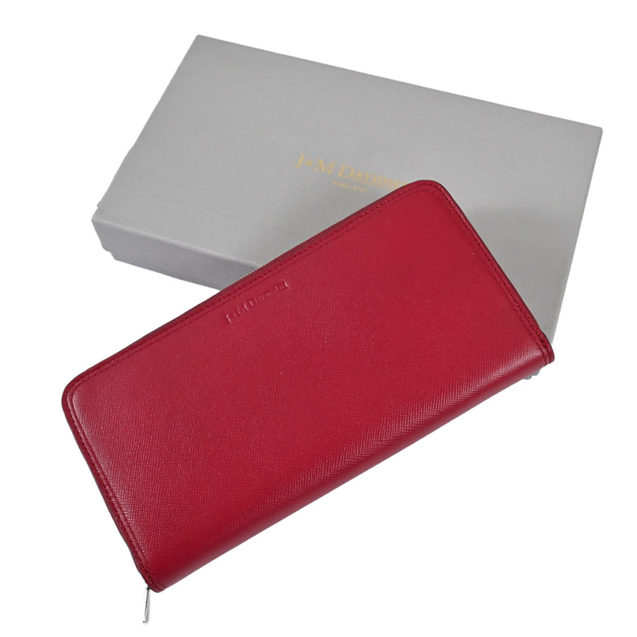 ジェイアンドエム デヴィッドソン J&M DAVIDSON ラウンドファスナー長財布 10221N 7495 BURGUNDY 8480 レッド メンズ レディース 【一粒万倍日 10月1日】 一粒万倍日 寅の日 天赦日 春財布 新生活応援 ギフト プレゼント 【特典対象商品】 【10%OFFクーポン対象 枚数限定】 【プライスダウン】