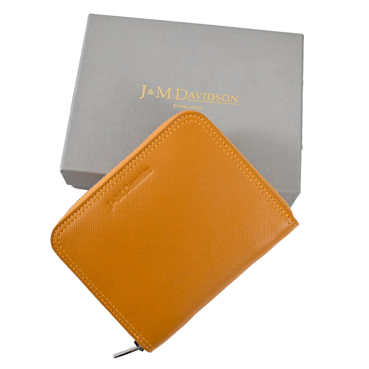 ジェイアンドエム デヴィッドソン J&M DAVIDSON 折財布 10224N 7495 MUSTARD 5200 イエロー  メンズ レディース