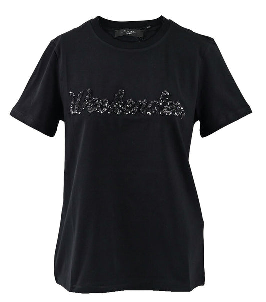 ウィークエンド マックスマーラ WEEKEND MAXMARA Tシャツ 5971051600 VELLO 004 ブラック 2025SS 2025年春夏新作 レディース