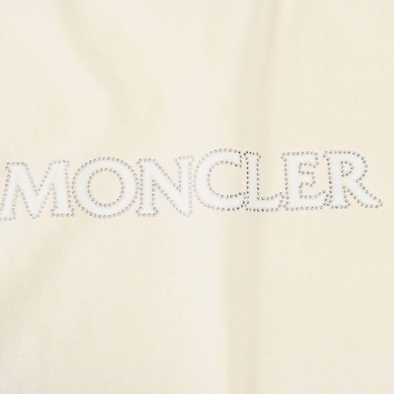 モンクレール MONCLER クルーネック半袖Ｔシャツ MANICA　CORTA 89AIJ 8C000 21 034 クリーム 2024SS レディース