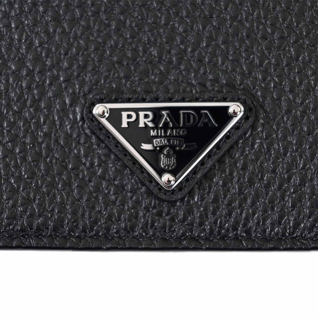 プラダ PRADA 折財布 2MO513 2E54 F0002 ブラック 2024SS メンズ レディース