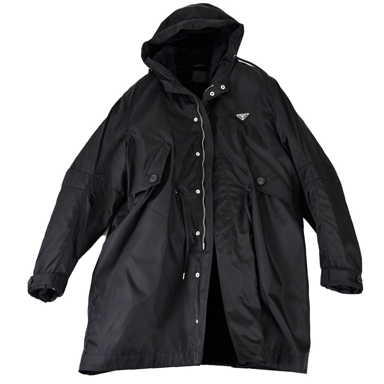プラダ PRADA コート SGX390 1WQ8 F0002 ブラック 2024AW メンズ 【ラスト1点 52サイズ】 【プライスダウン】