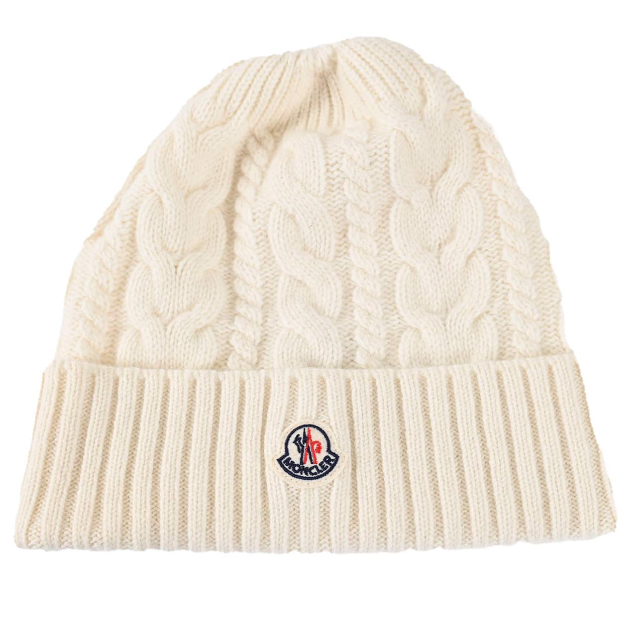 モンクレール MONCLER ニット帽 9Z70300 A9328 ホワイト  メンズ レディース