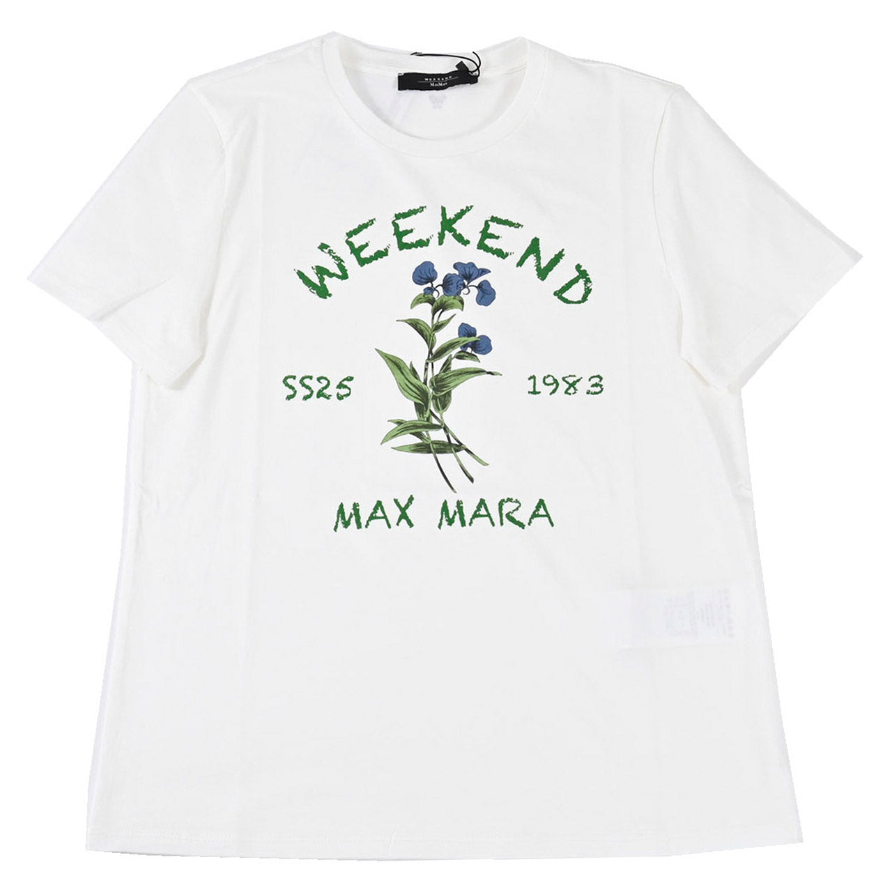 ウィークエンド マックスマーラ WEEKEND MAXMARA Tシャツ TEIERA 5971052600 005 ホワイト 2025SS 2025年春夏新作 レディース 【再入荷なし 在庫限り】