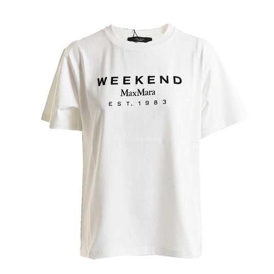 ウィークエンド マックスマーラ WEEKEND MAXMARA Tシャツ 5971041600 CABINA 002 ホワイト 2025SS 2025年春夏新作 レディース 【再入荷なし 在庫限り】