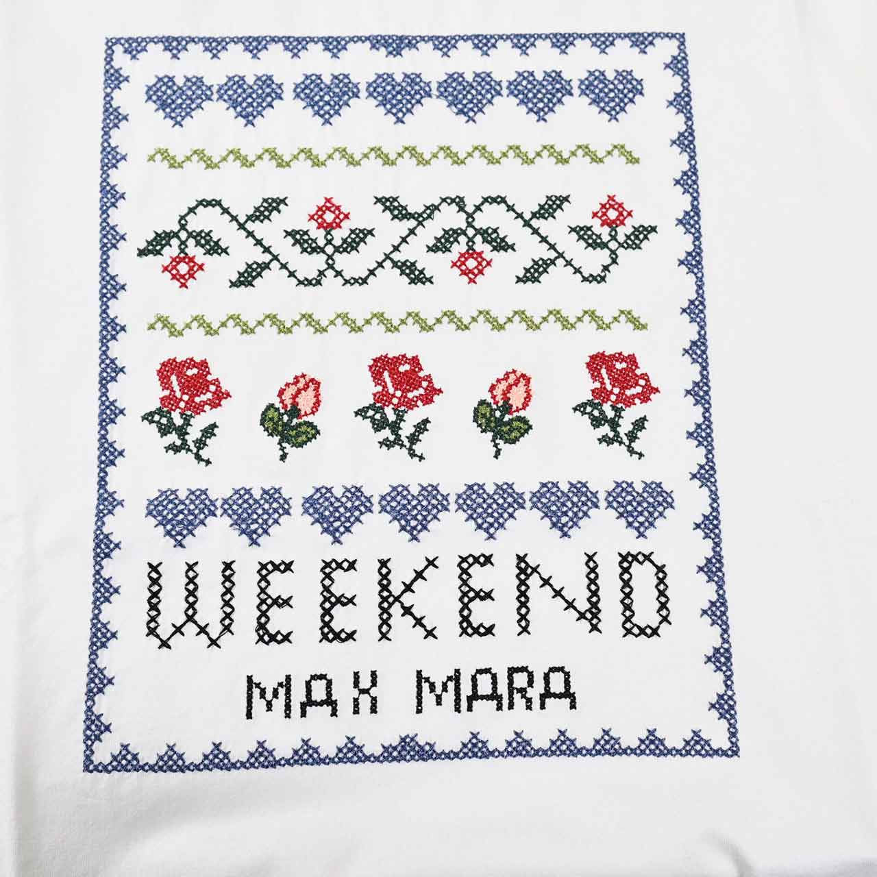 ウィークエンド マックスマーラ WEEKEND MAXMARA Tシャツ 5971041600 CABINA 001 ホワイト 2025SS 2025年春夏新作 レディース 【再入荷なし 在庫限り】