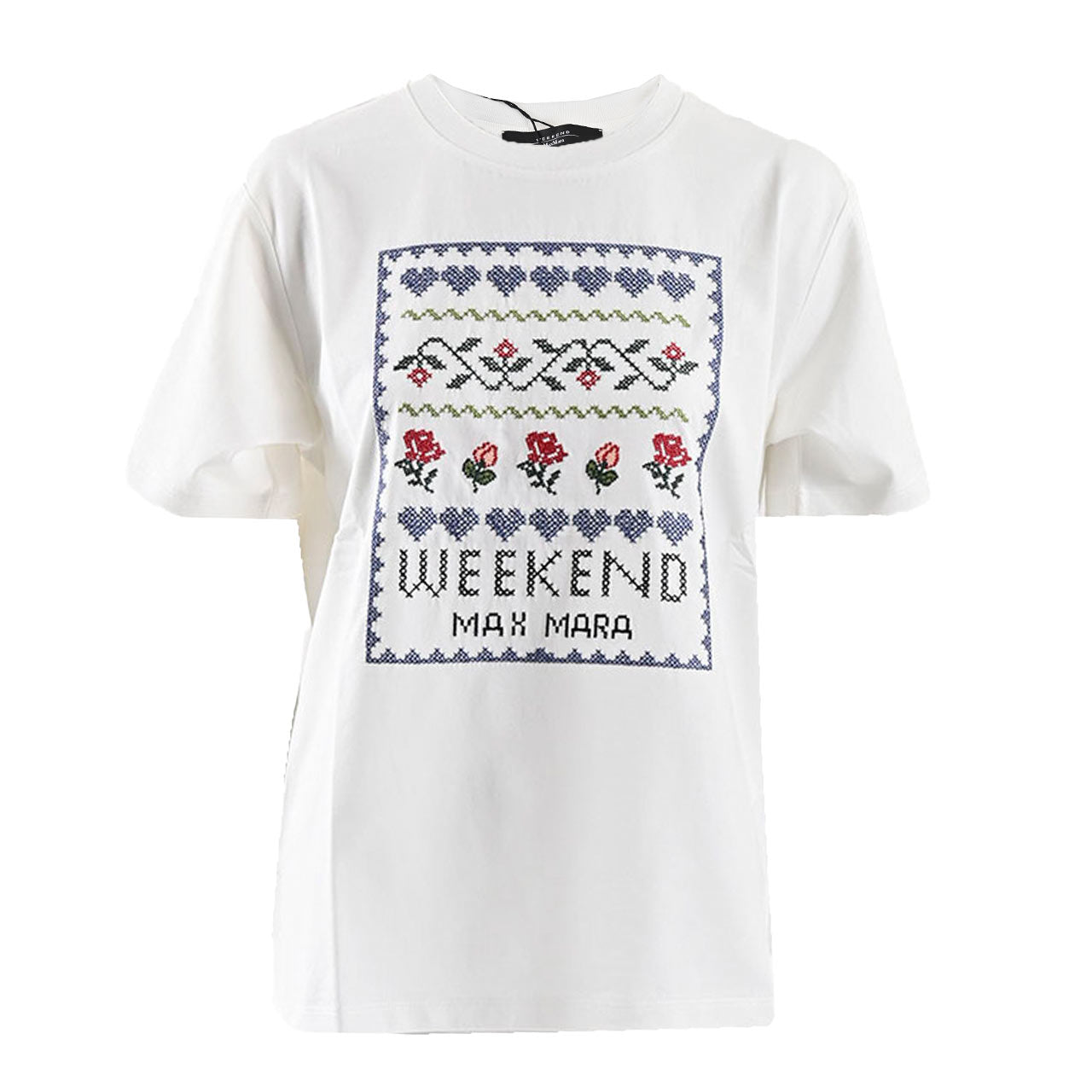 ウィークエンド マックスマーラ WEEKEND MAXMARA Tシャツ 5971041600 CABINA 001 ホワイト 2025SS 2025年春夏新作 レディース 【再入荷なし 在庫限り】