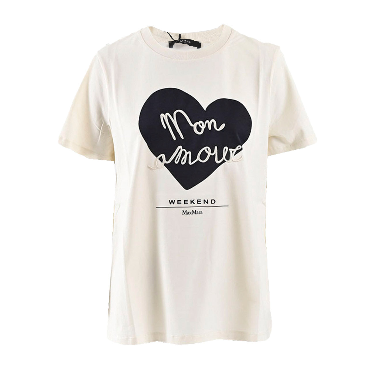 ウィークエンド マックスマーラ WEEKEND MAXMARA Tシャツ 5971051600 VELLO 005 クリーム 2025SS レディース 【再入荷なし 在庫限り】