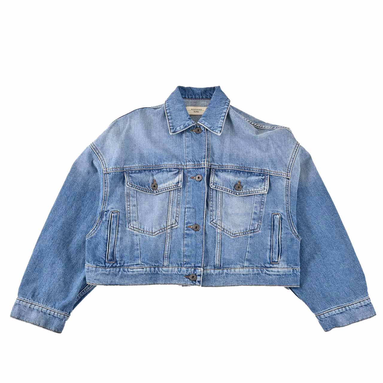ウィークエンド マックスマーラ WEEKEND MAXMARA デニムジャケット 5041111600 FIUMANA 006 ブルー 2025SS レディース 【再入荷なし 在庫限り】