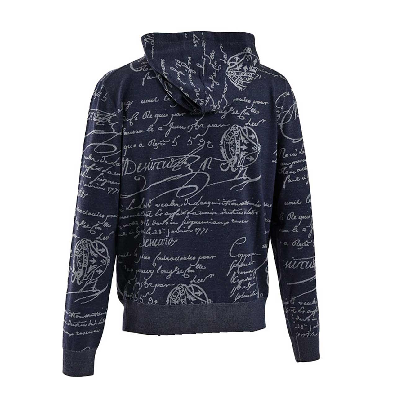 ベルルッティ BERLUTI ジップアップパーカー R28KZL01 001 28F ネイビー 2025年春夏 2025SS メンズ 【ラスト1点 ＸＸＬサイズ】 ギフト プレゼント