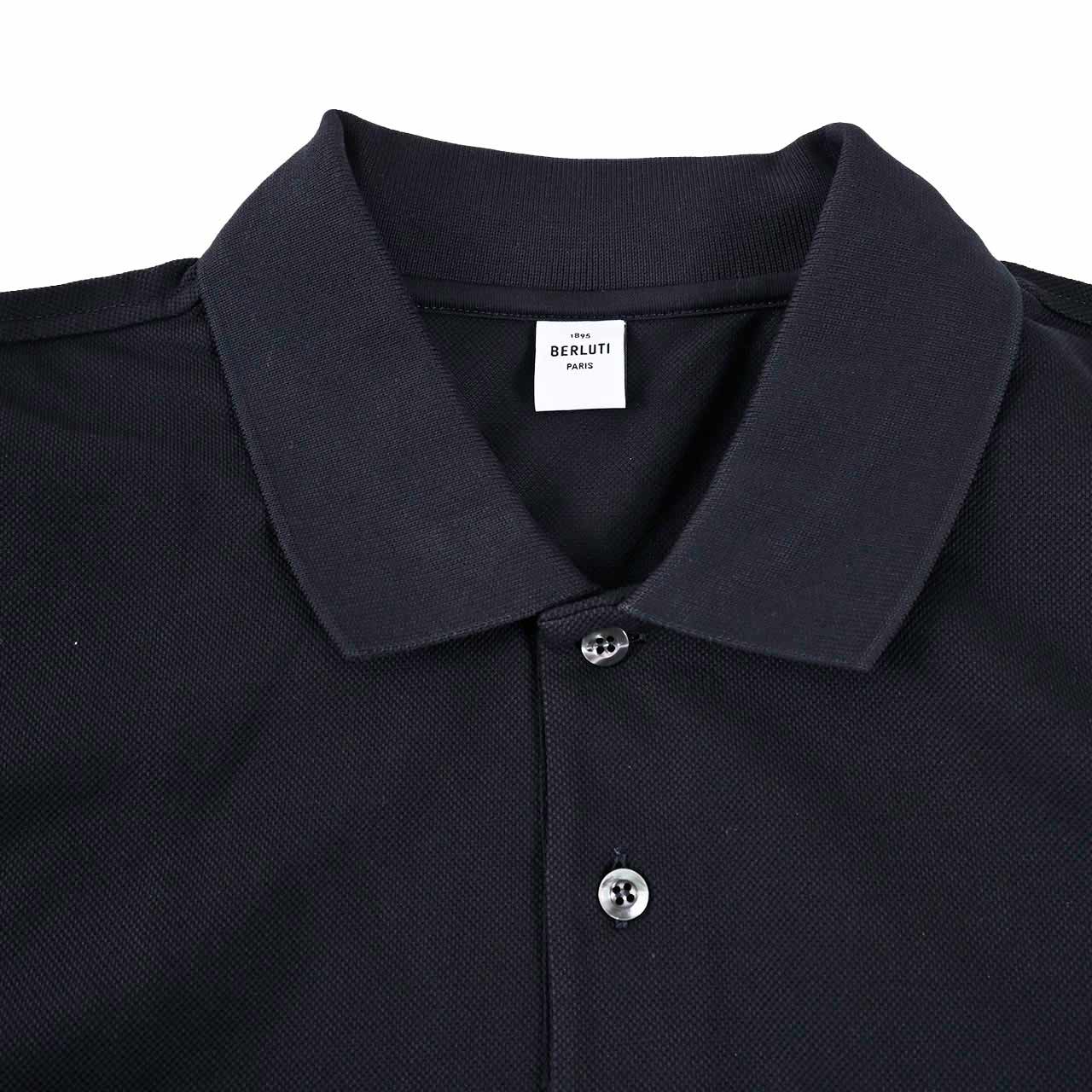 ベルルッティ BERLUTI ポロシャツ R28JPS85 002 651 ネイビー 2025年春夏 2025SS メンズ ゴルフ 【ラスト1点 XLサイズ】 ギフト プレゼント