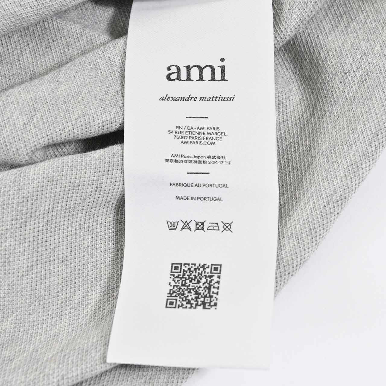 アミ AMI ポロシャツ BFUPL001.760 0951 グレー 2025SS メンズ