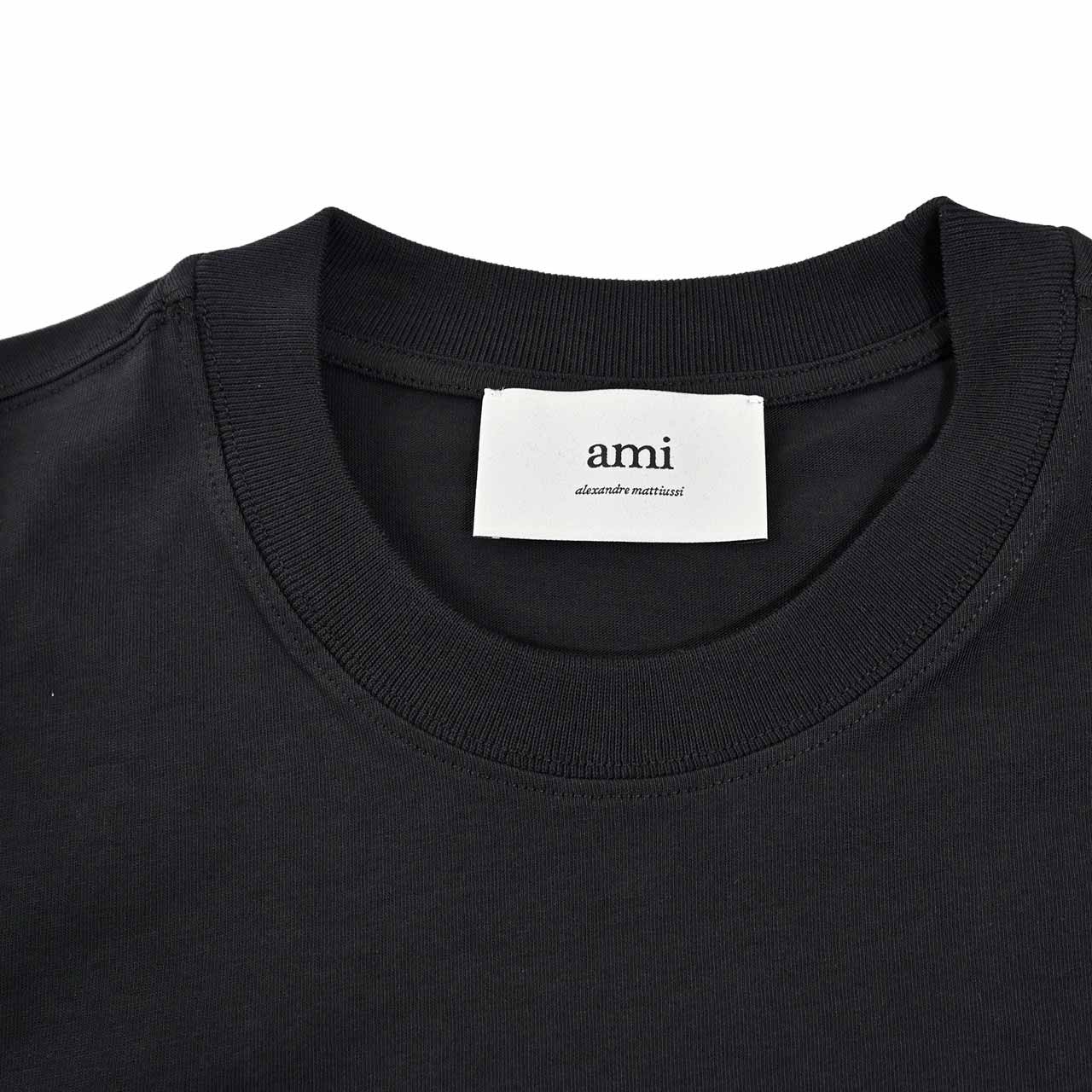 アミ AMI Tシャツ BFUTS035.724 001 ブラック 2025SS メンズ レディース