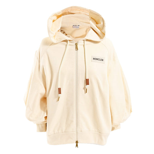 モンクレール MONCLER ジップアップパーカー 8G0003789A1K 050 クリーム レディース