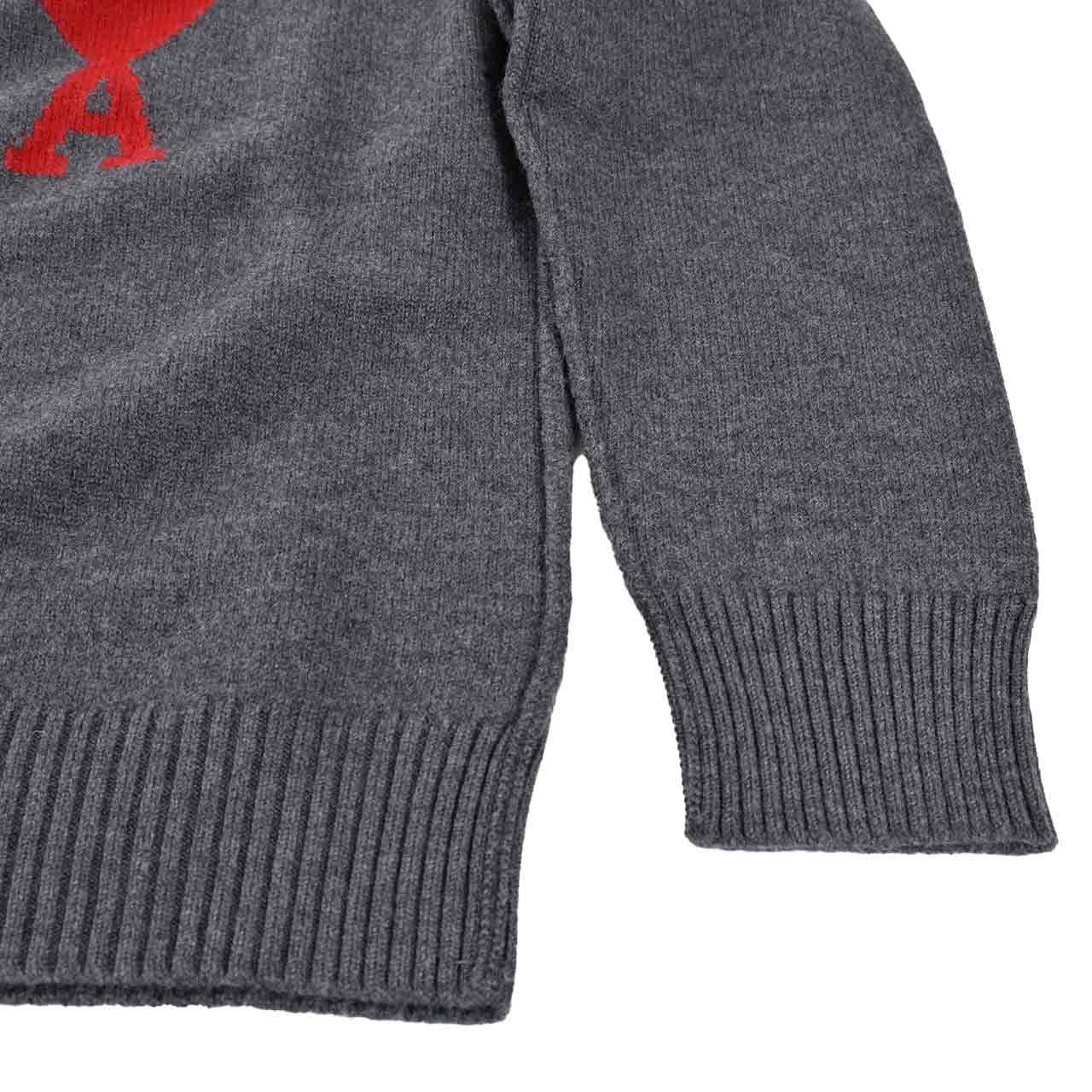 アミ AMI セーター BFUKS006.018 084 グレー 2025年春夏 2025SS メンズ 【ラスト1点 XLサイズ】 期間限定価格 ギフト プレゼント