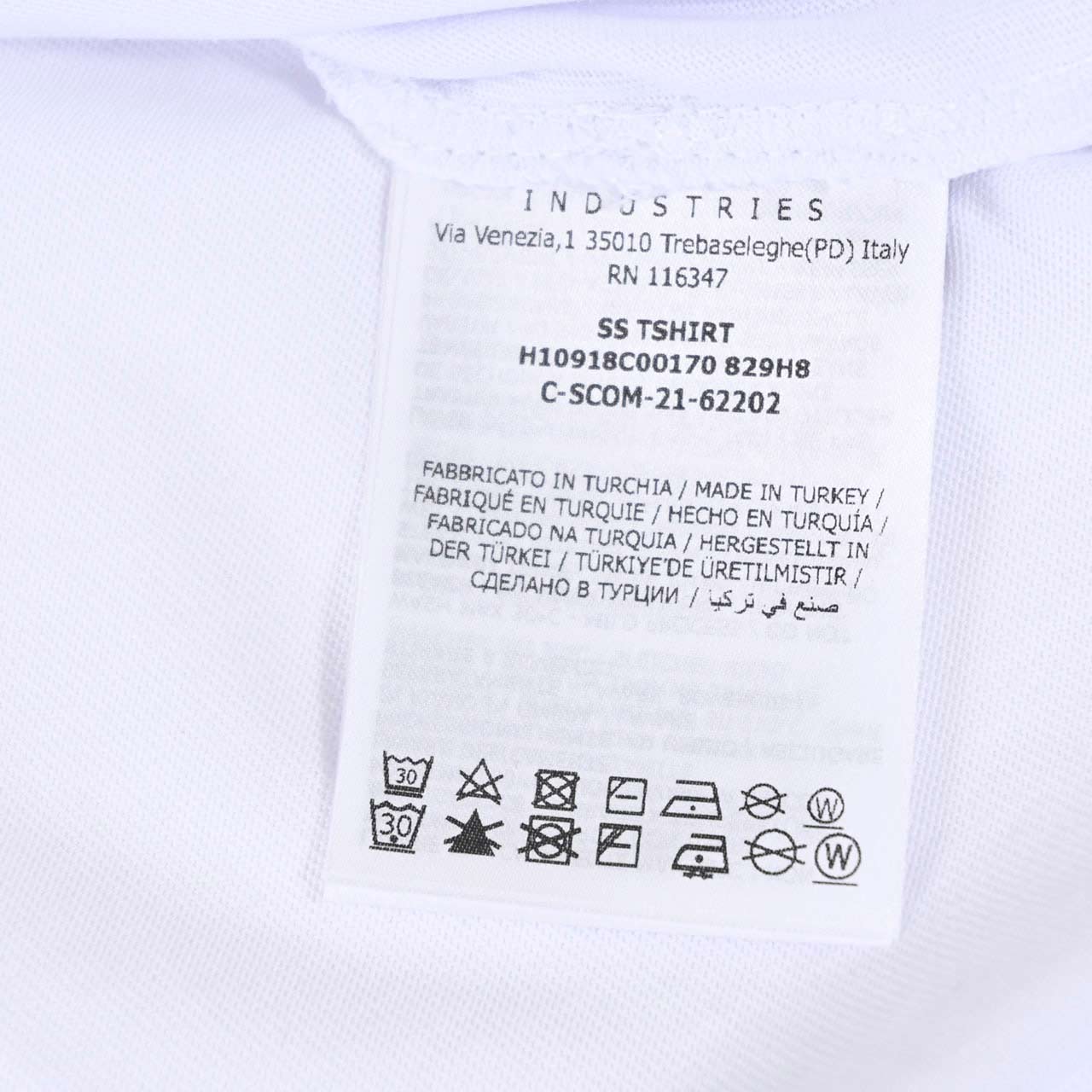 モンクレール MONCLER クルーネック半袖Ｔシャツ 8C00170 829H8 001 ホワイト メンズ 【ラスト1点 Mサイズ】