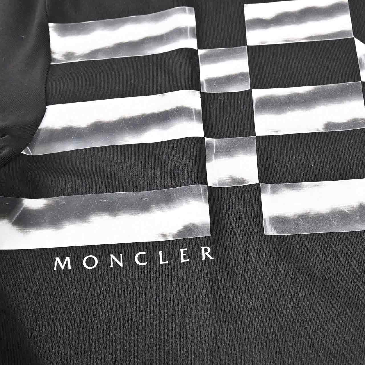 モンクレール MONCLER クルーネック半袖Ｔシャツ 8C00170 829H8 999 ブラック メンズ 【ラスト1点 Mサイズ】