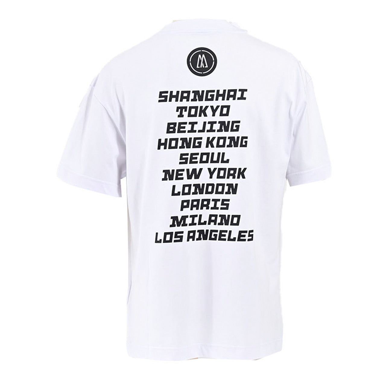 モンクレール MONCLER クルーネック半袖Ｔシャツ 8C01084 8390Y 001 ホワイト メンズ 【ラスト1点 Sサイズ】