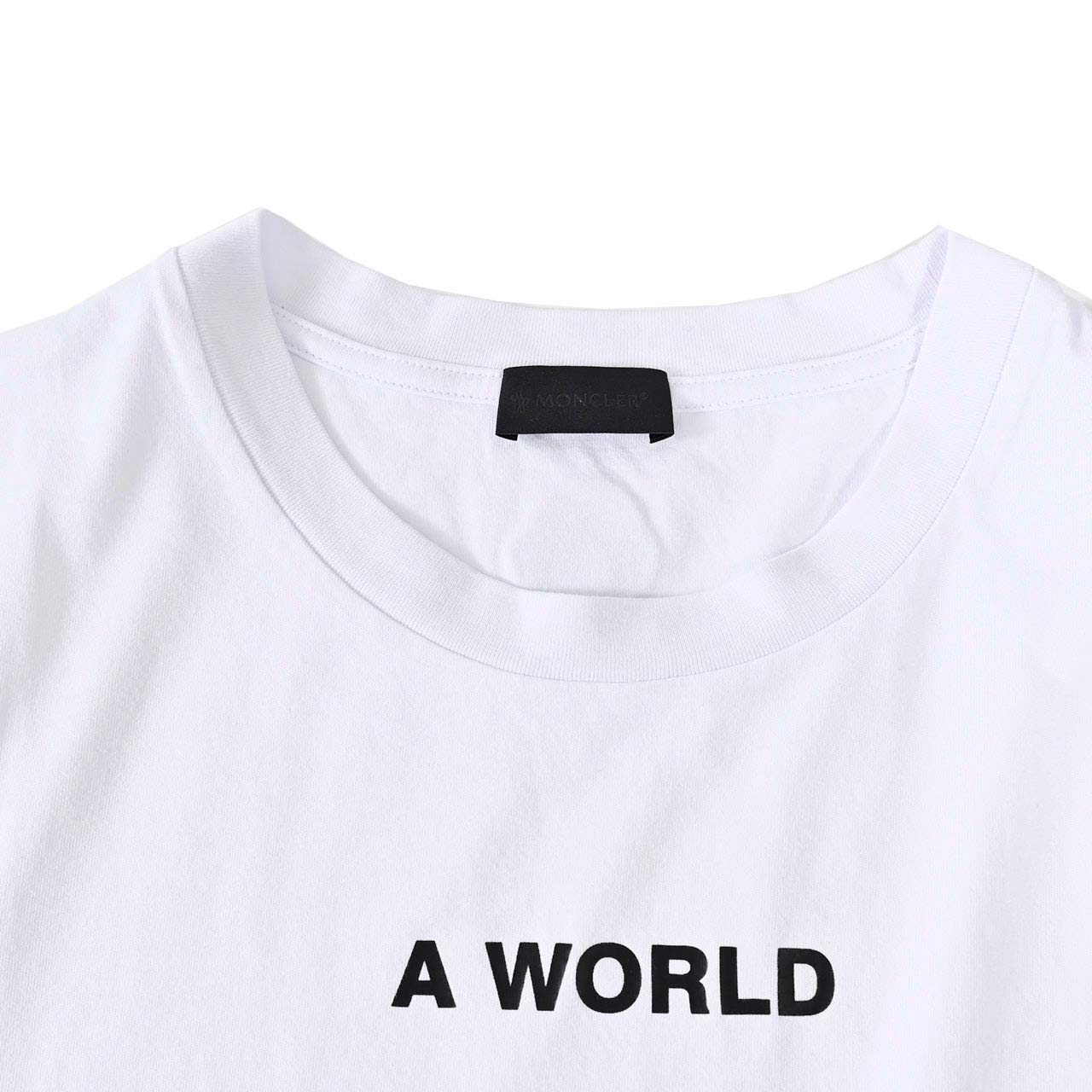 モンクレール MONCLER クルーネック半袖Ｔシャツ 8C00152 829H8 001 ホワイト メンズ 【ラスト1点 Ｌサイズ】