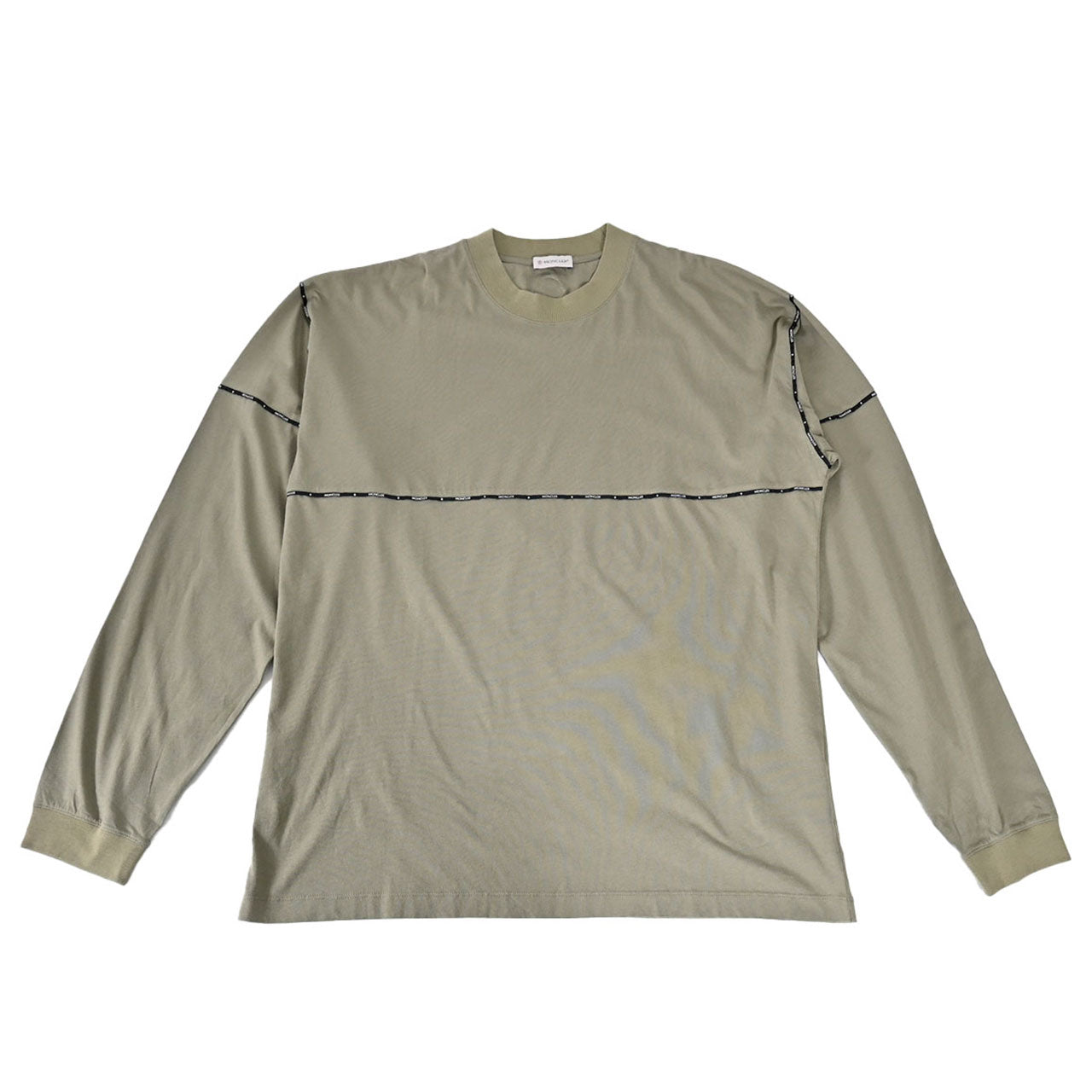 モンクレール MONCLER クルーネック長袖Ｔシャツ 8C01128 8390Y 880 グリーン メンズ 【ラスト1点 Ｌサイズ】