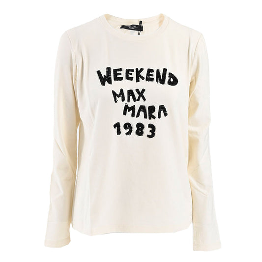 ウィークエンド マックスマーラ WEEKEND MAXMARA クルーネック長袖Ｔシャツ RENOIR 5946032600 001 クリーム レディース
