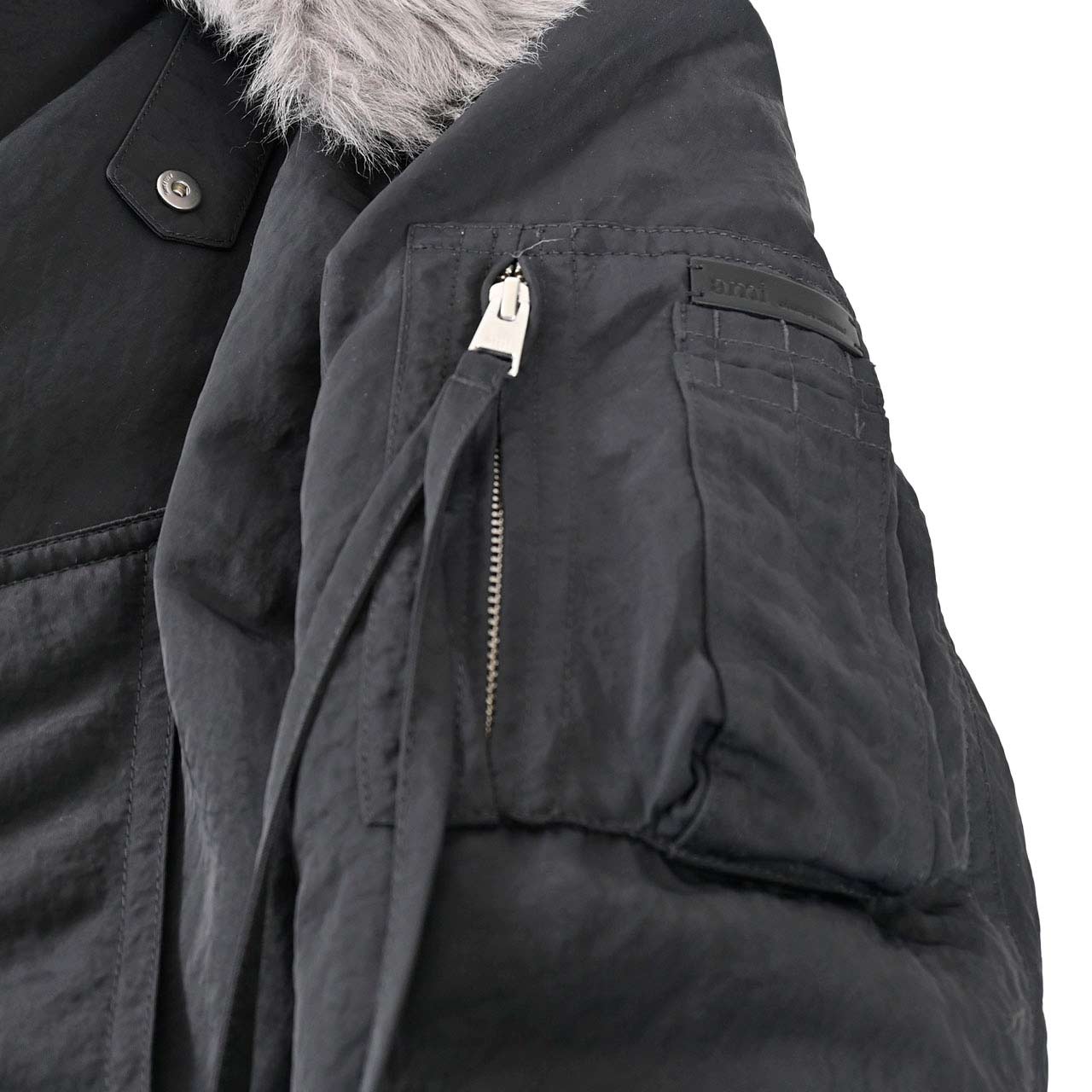 アミ AMI ブルゾン UJK821.PA0035 020 グレー メンズ