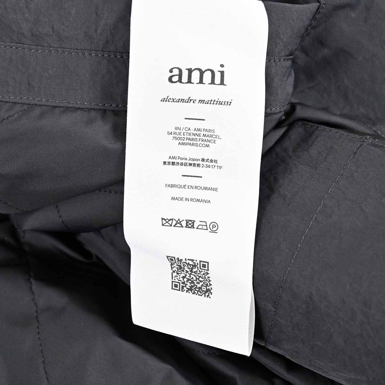 アミ AMI ブルゾン UJK821.PA0035 020 グレー メンズ