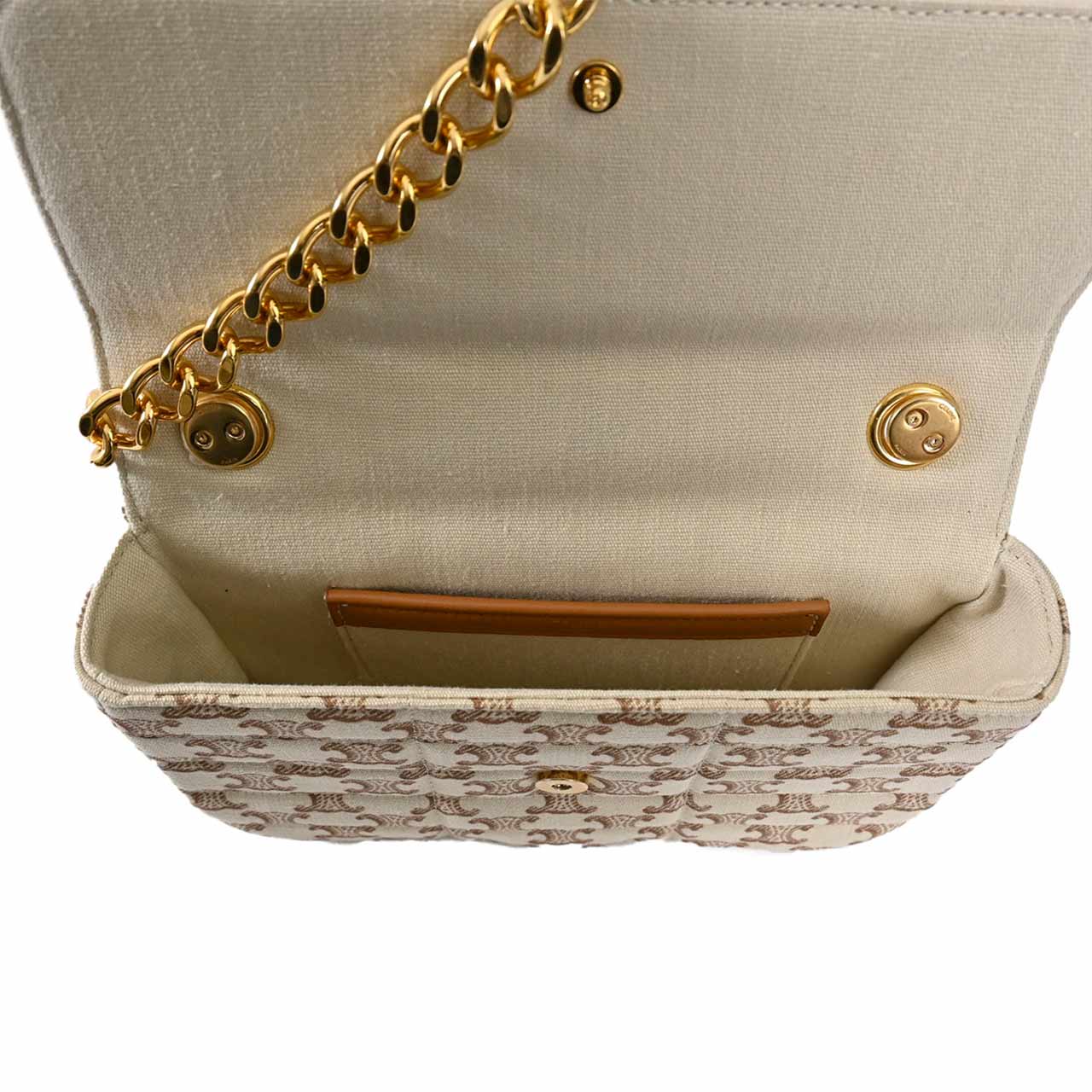 セリーヌ CELINE ショルダーバッグ マトラッセ モノグラム 11127 2EZ9 01BC 01BC ベージュ レディース