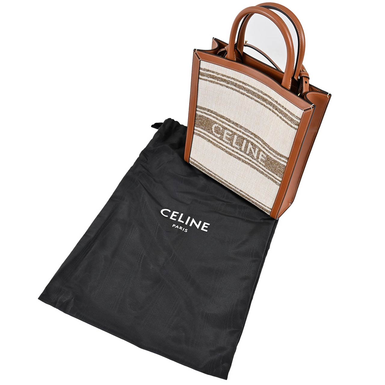 セリーヌ CELINE トートバッグ スモールバーティカル カバ 19208 2EZ5 18TN 18TN ベージュ レディース