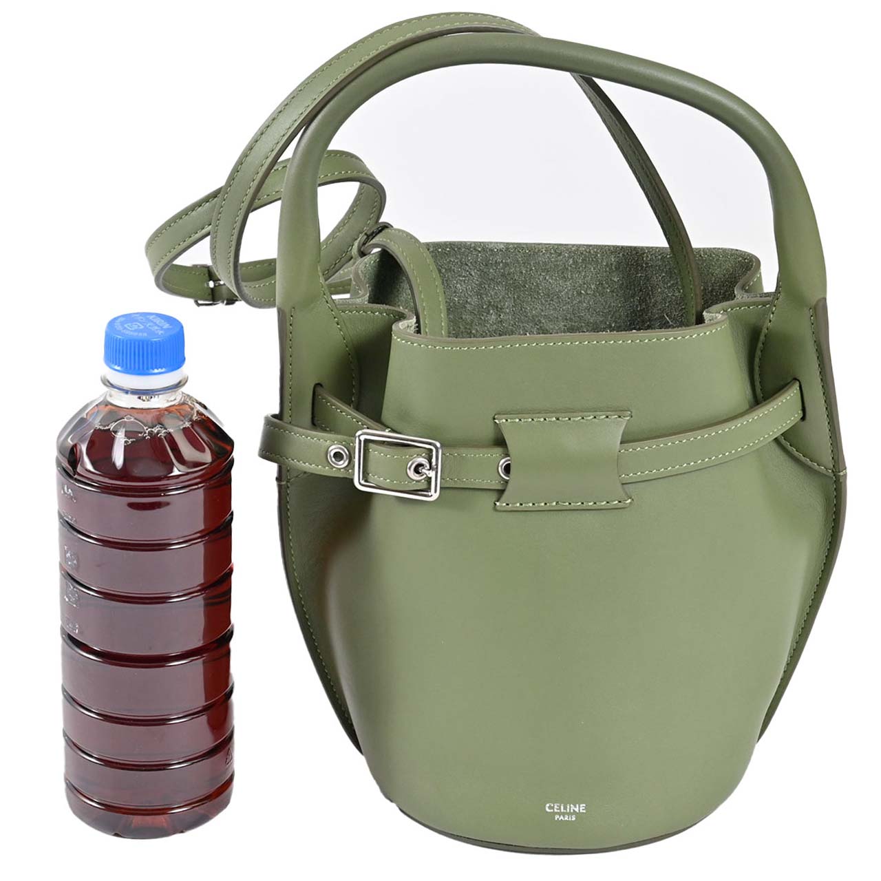 セリーヌ CELINE ショルダーバッグ ビッグバッグ ナノ バゲット 18724 3A4T 15LK 15LK グリーン レディース