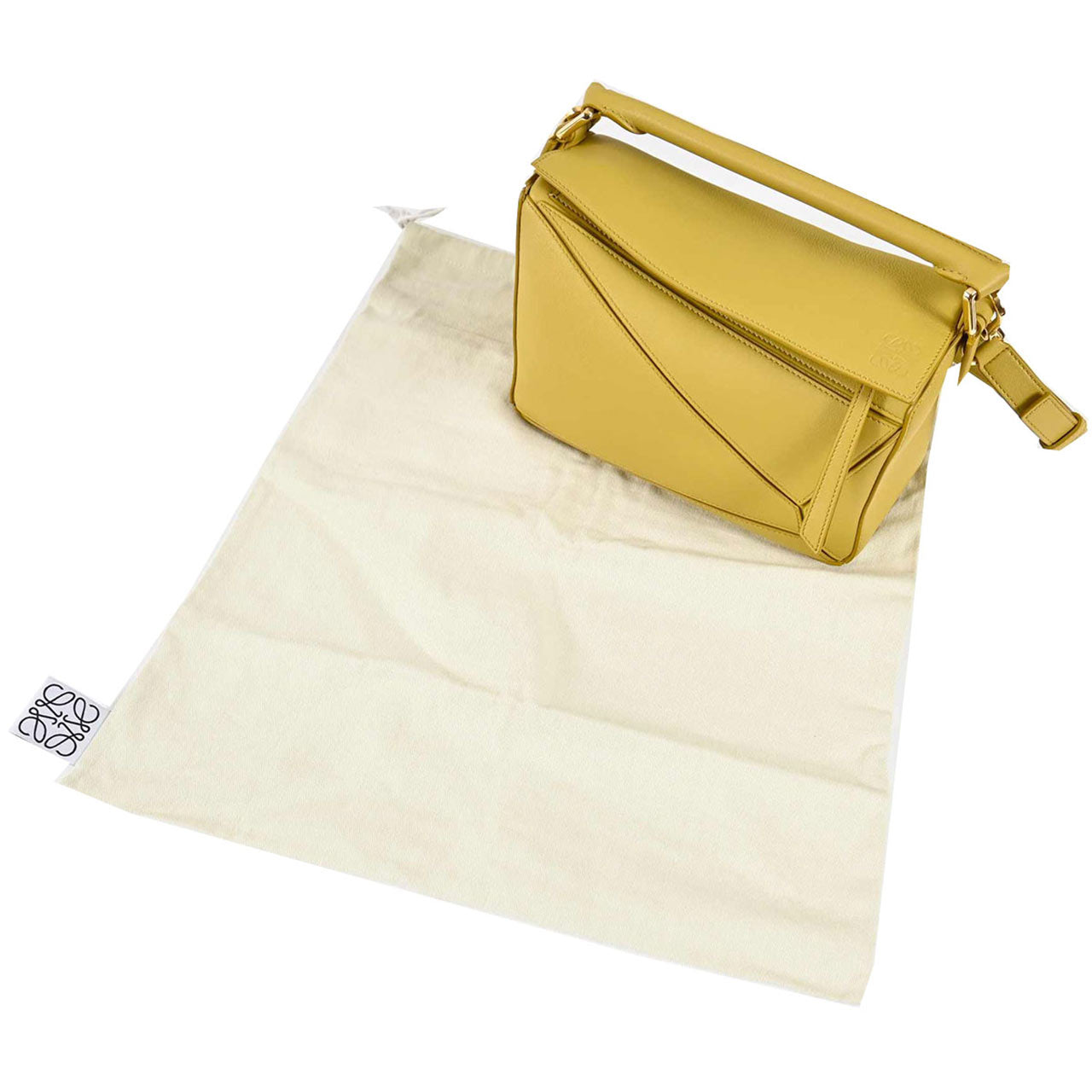 ロエベ LOEWE ショルダーバッグ パズルバッグ スモール 32230S21 6048 イエロー レディース