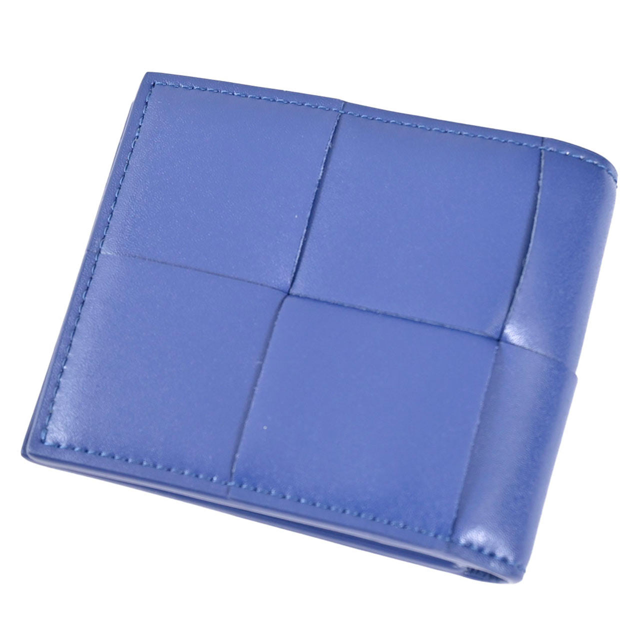 ボッテガ ヴェネタ BOTTEGA VENETA 折財布 743004 VBWD2 4102 ブルー メンズ