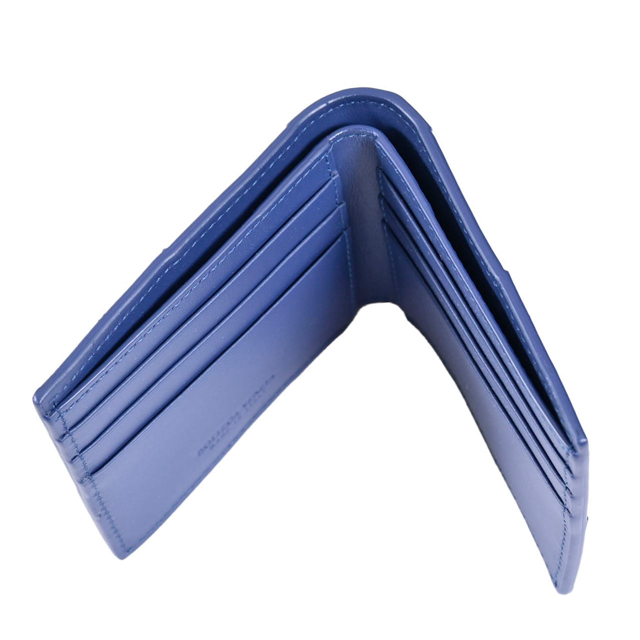 ボッテガ ヴェネタ BOTTEGA VENETA 折財布 743004 VBWD2 4102 ブルー メンズ