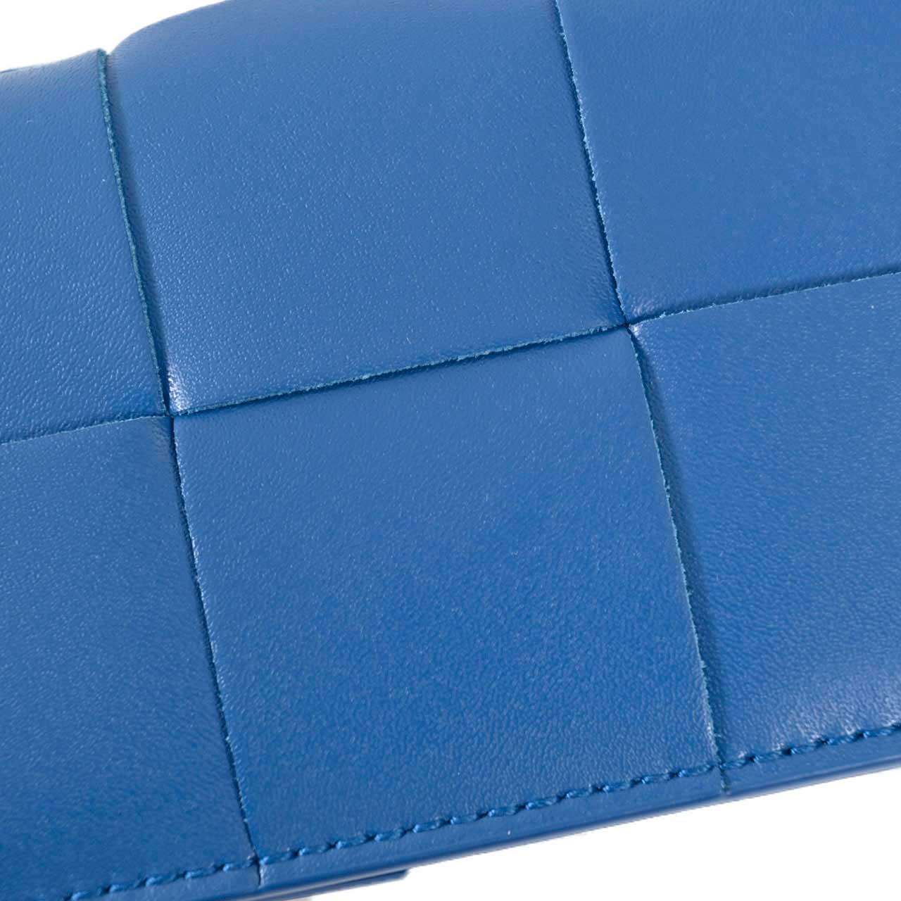 ボッテガ ヴェネタ BOTTEGA VENETA 名刺入れ 748053 VBWD2 4424 ブルー メンズ