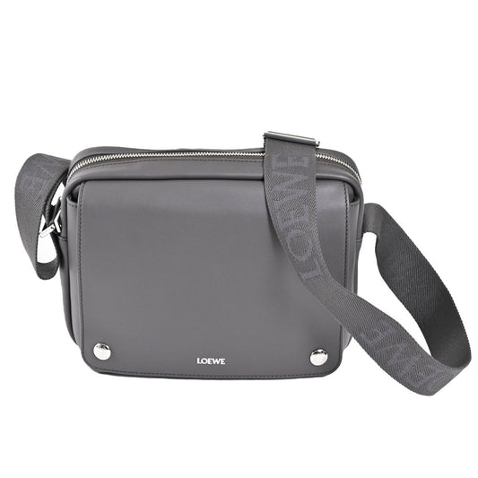ロエベ LOEWE ショルダーバッグ PEBBLE MESSENGER MEDIUM BANBA73X03 1220 グレー メンズ