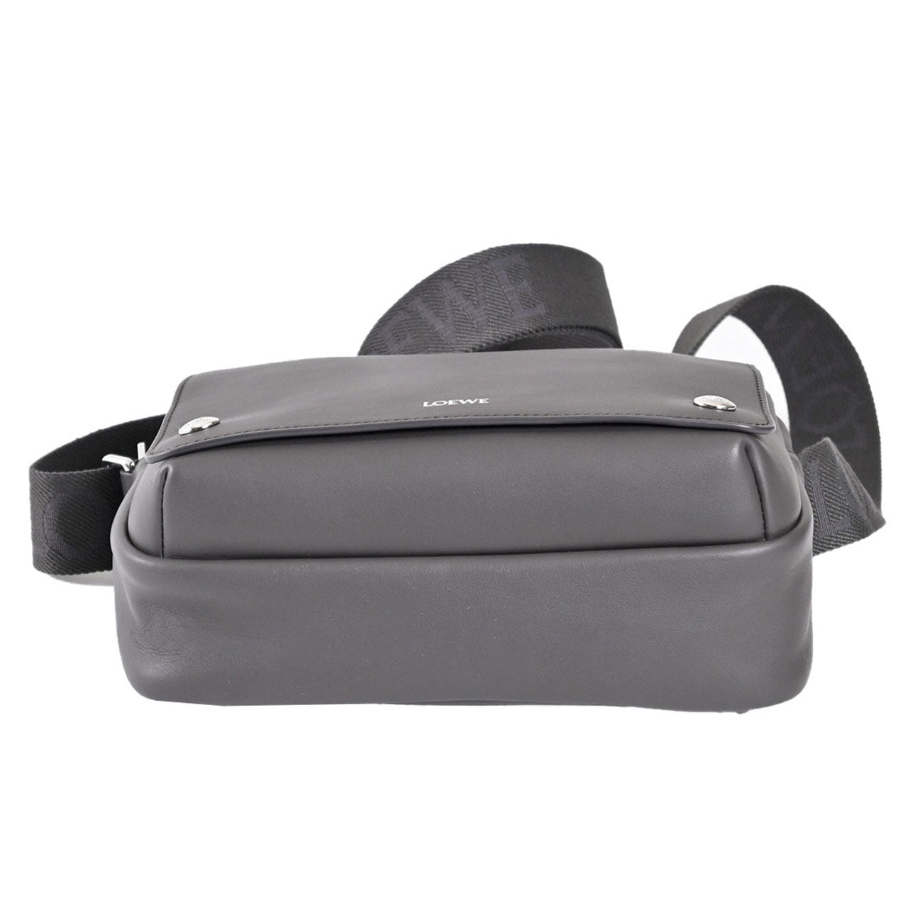 ロエベ LOEWE ショルダーバッグ PEBBLE MESSENGER MEDIUM BANBA73X03 1220 グレー メンズ