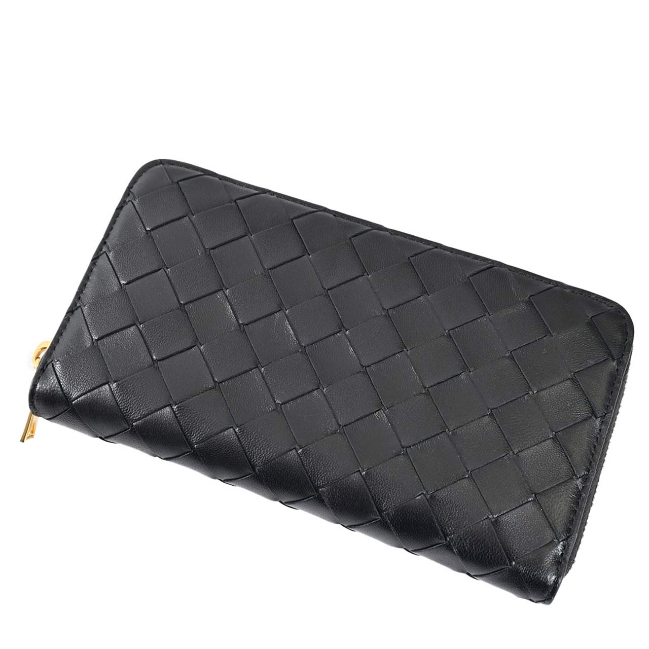 ボッテガ ヴェネタ BOTTEGA VENETA ラウンドファスナー長財布 742332 VCPP2 8425 ブラック メンズ