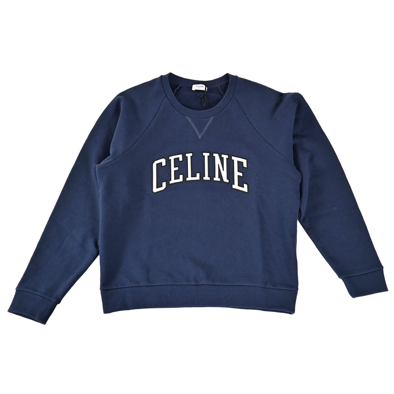 セリーヌ CELINE トレーナー RY0HD670Q FZD6 ネイビー メンズ