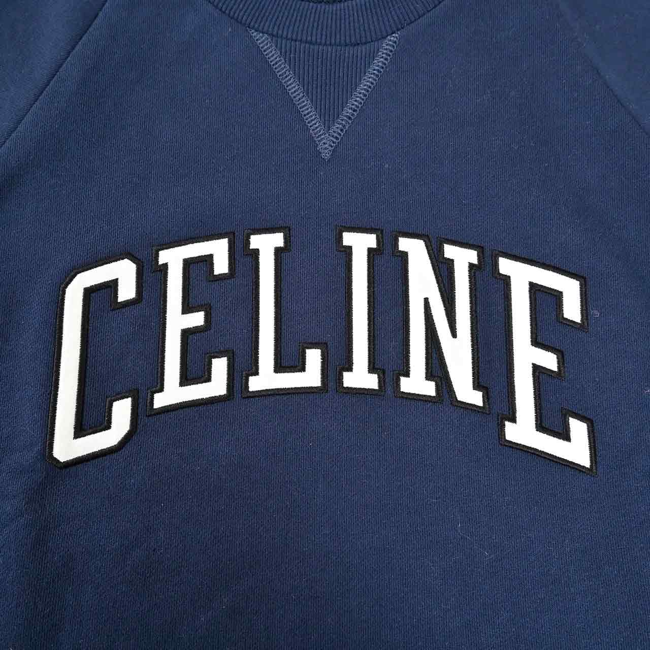 セリーヌ CELINE トレーナー RY0HD670Q FZD6 ネイビー メンズ