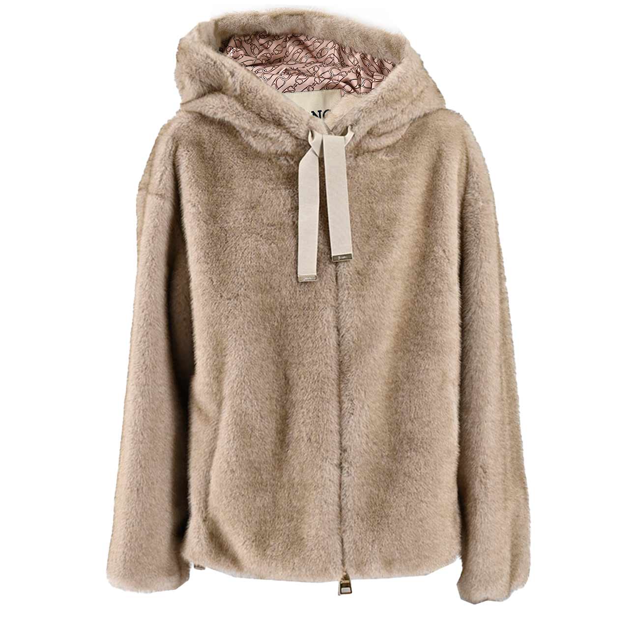 ヘルノ HERNO フード付きブルゾン GI000318D 12739 1985 ベージュ レディース